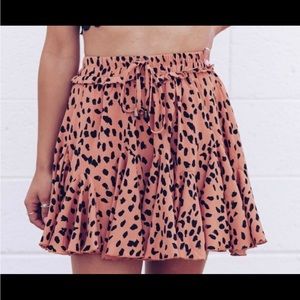 Leopard skirt/skort